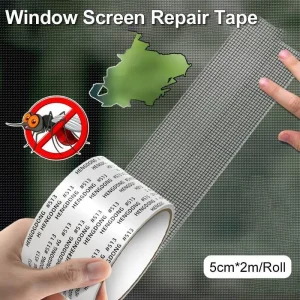 Silver Window Screen Repair Tape 5cm200cm No Tools