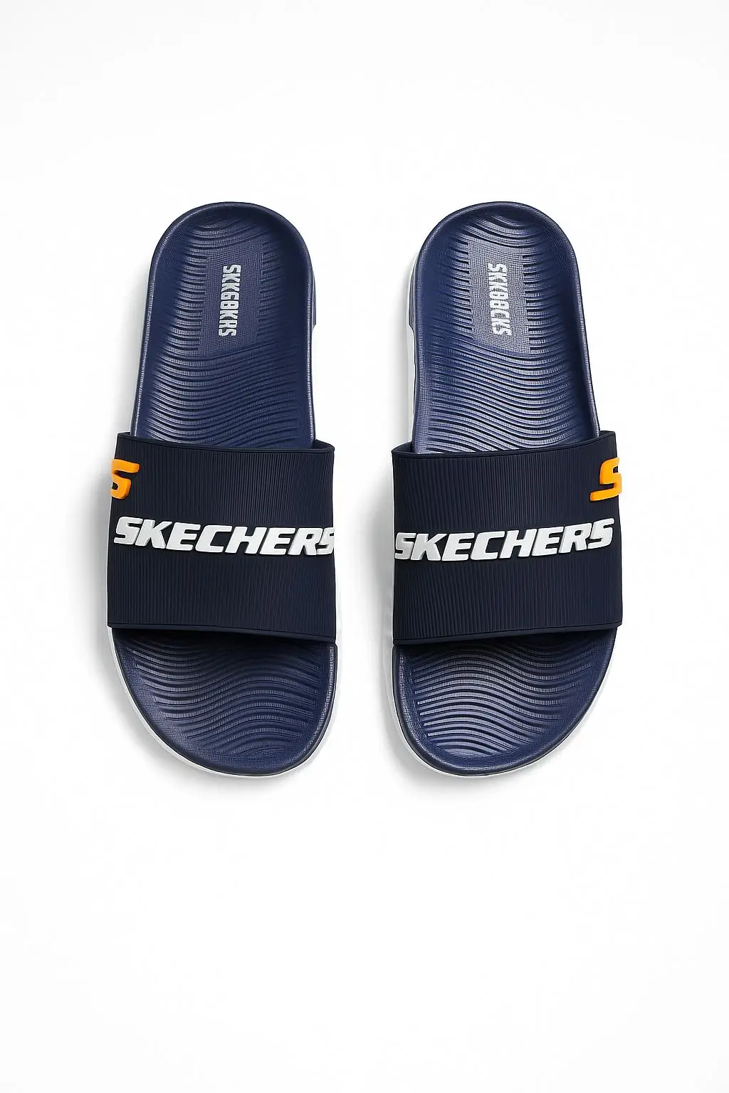 Men's Rubber Fancy SlideSlippers Comfort Slide |SKCHR-BLUE| - Image 2