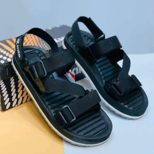 Men Black Elastic Sports Sandals All Season Comfortable