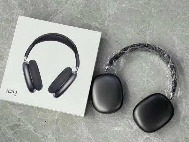 Black Headphone P9 Bluetooth Wireless with ABS Plastic