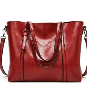Brown Leather Shoulder Messenger Bag Large Capacity 2021