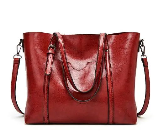 Brown Leather Shoulder Messenger Bag Large Capacity 2021