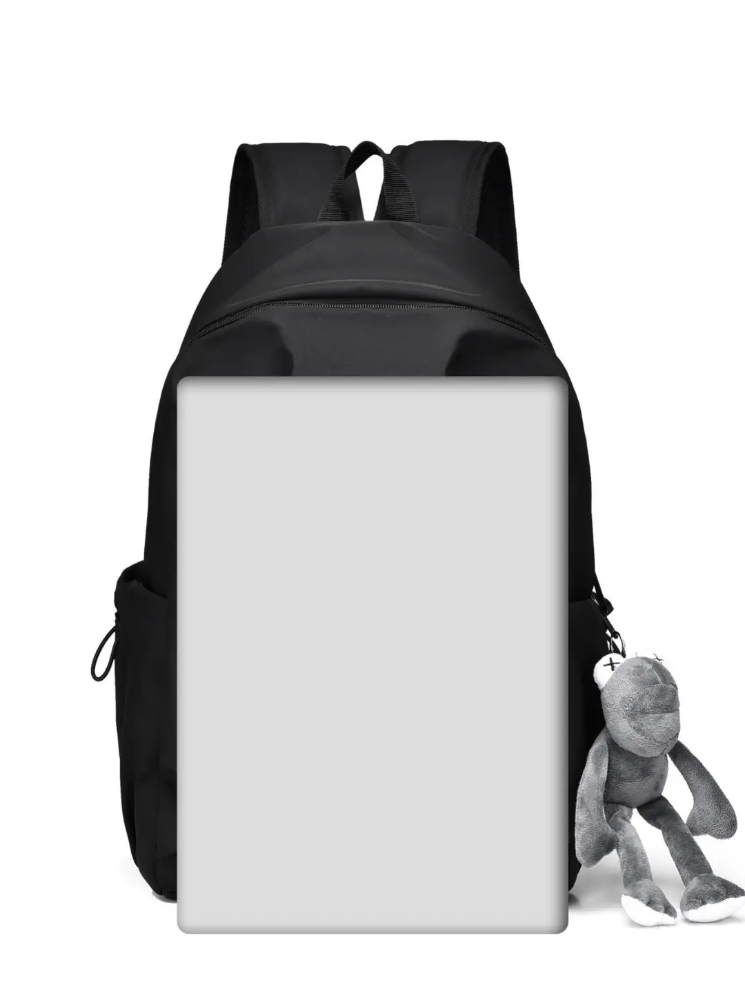 Black Casual Backpack for Students with Large Capacity - Image 2
