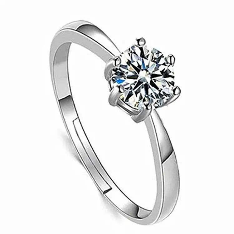 Trendy Women's Diamond Wedding Ring Set - Image 4