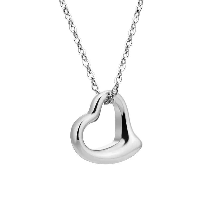 Silver Heart Necklace for Women Daily Wear Fashion Jewelry - Image 6