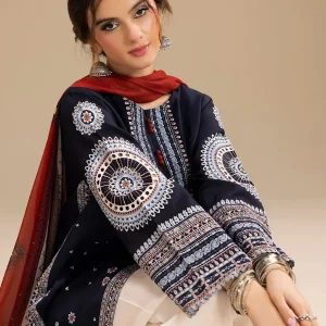 HIT ARTICLES MIX BRAND 3 Pcs Unstitched Embroidered Suit