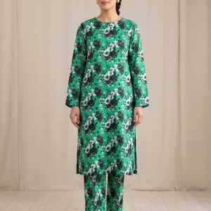 2 Pcs Women’s Unstitched Printed Suit