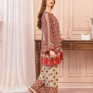 Stylish Printed Shirt and Trouser Set - 2 Pcs