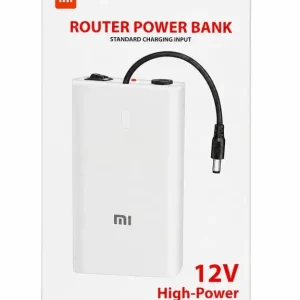 12V Router Power Bank | Mini UPS for WiFi Router | Backup Battery | Plug & Play | DC Output | Load Shedding Solution Portable Charger for Modem & Cameras