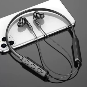 R64 Neckband TWS (True Wireless Stereo) Bluetooth Handsfree Earphones Headset (Connect With All Bluetooth Devices).